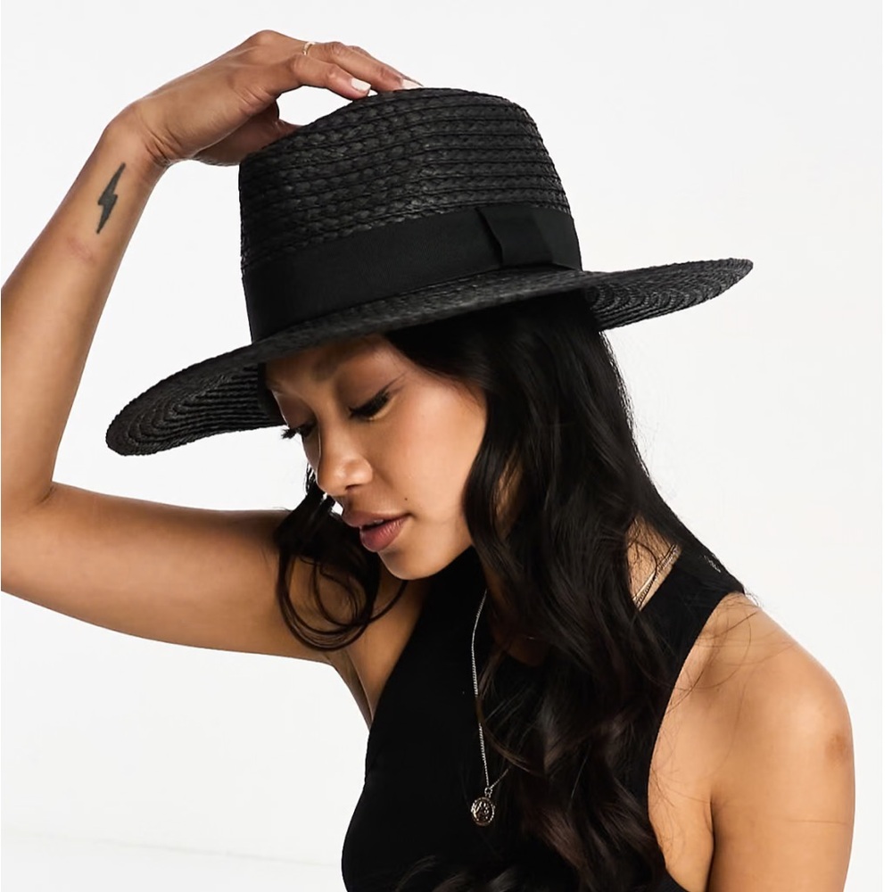 & Other Stories Black Straw Hat